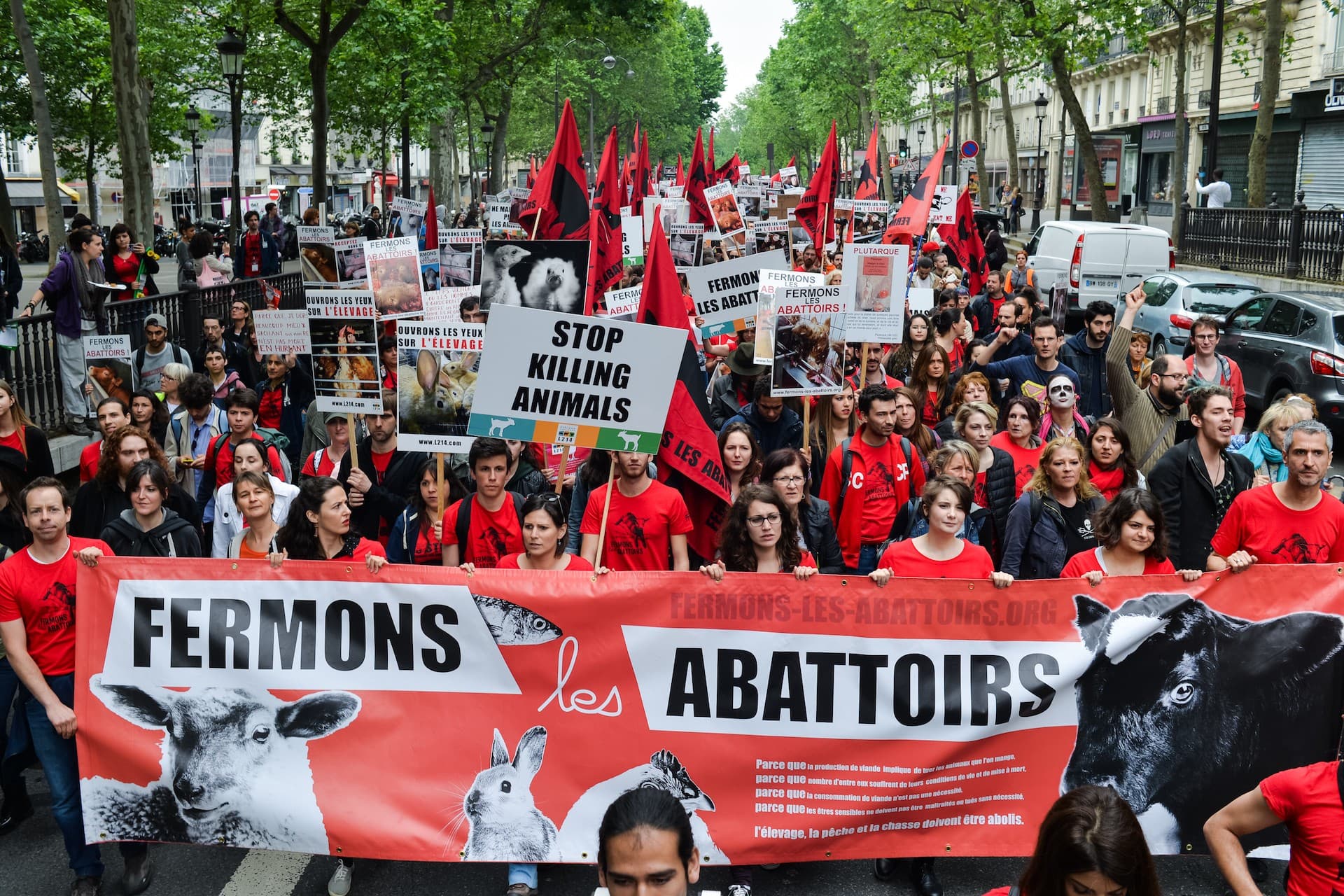 Marche fermeture abattoirs