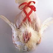 Poule paquet cadeau