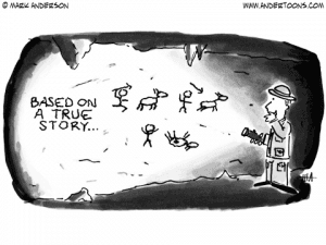 Writing caveman
