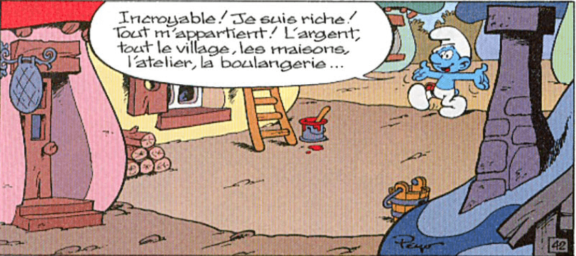 Schtroumpf financier riche