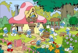 Village schtroumpf - Smurf village