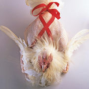 Poule paquet cadeau