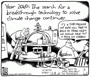 Breakthrough technologuy climate change cartoon