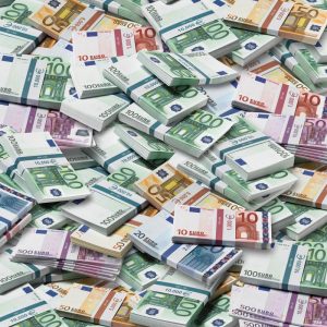 Piles of Euros